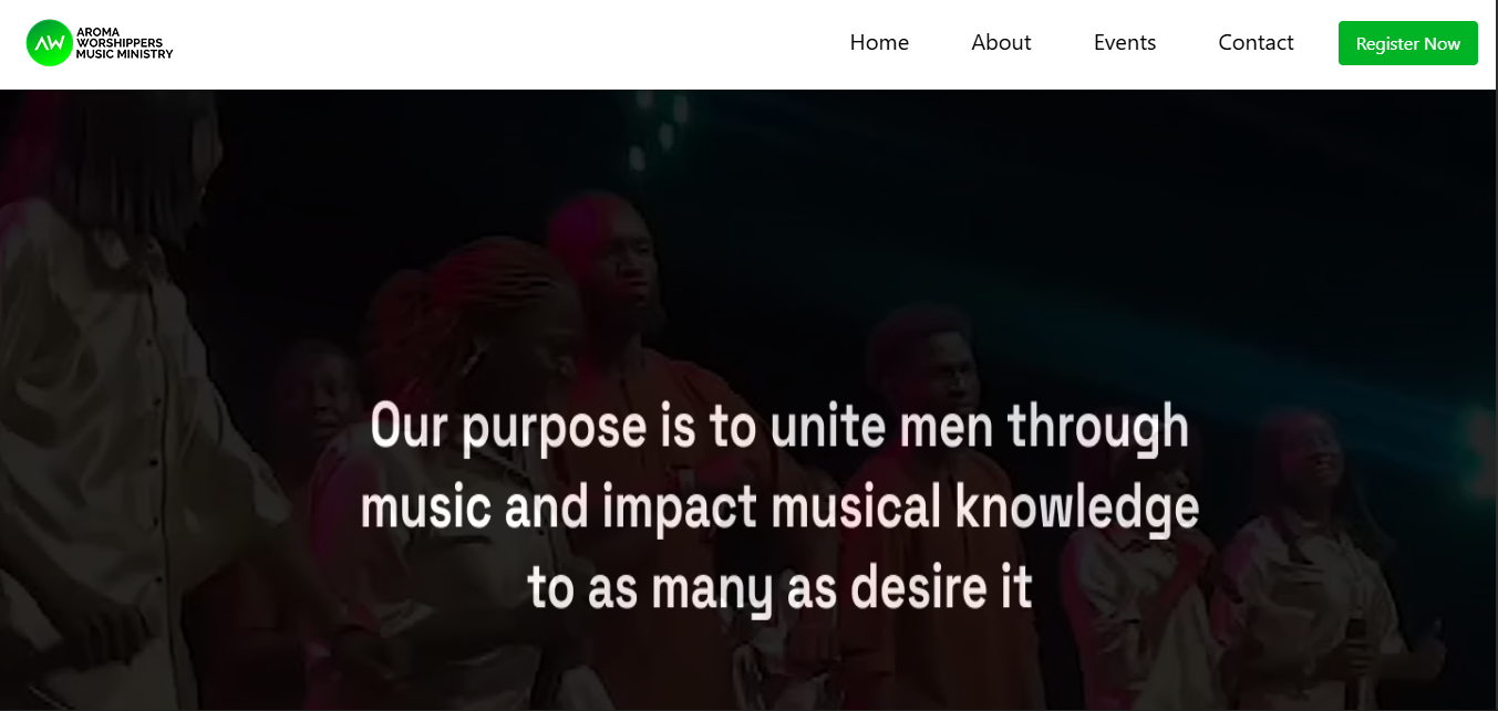 Aroma Worshippers Landing Page